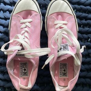 Converse Pink and White Chuck Taylor Sneakers